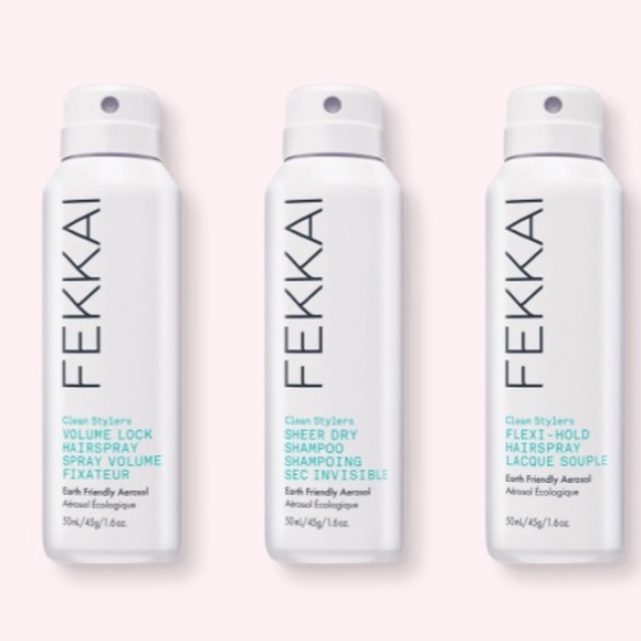 FEKKAI 3p Earth Friendly Flexi Hold Volume Lock Hairspray Dry Shampoo NWT $36 - Picture 1 of 6